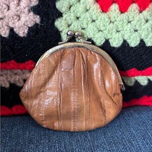 Vintage Genuine Eel Skin Coin Purse